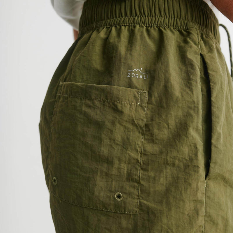 Womens Relaxed Recycled Short Olive