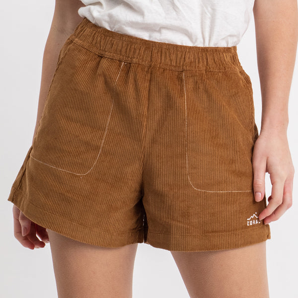 Women's Cord Short Almond