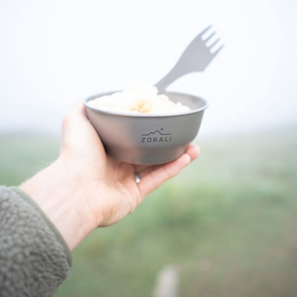 Trek-ready Titanium Bowl & Plate Set