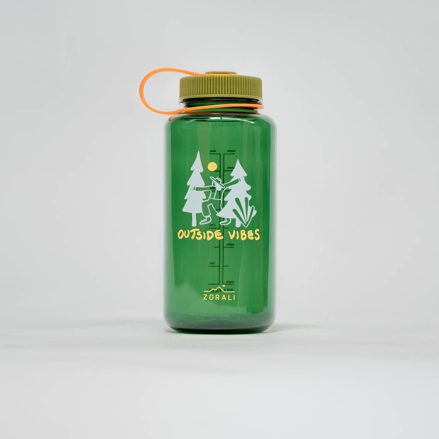 Hike Bottle Outside Vibes Forest Green