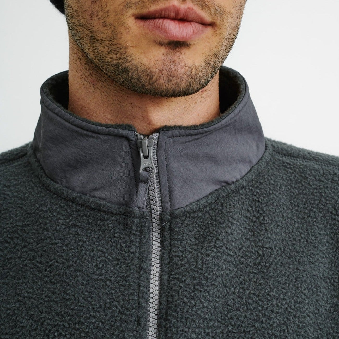 Mens Cosy Camp Fleece Stone Grey