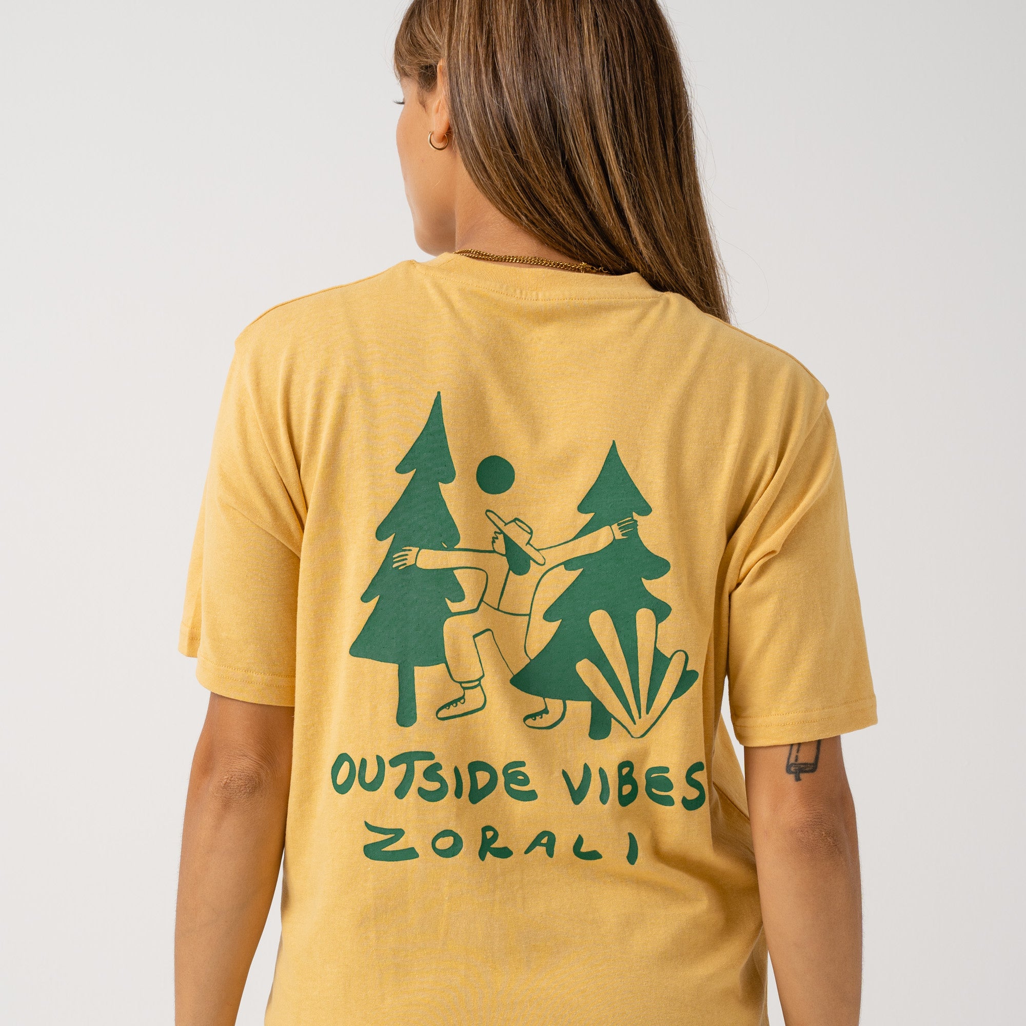 Womens Outside Vibes T-Shirt Sunshine