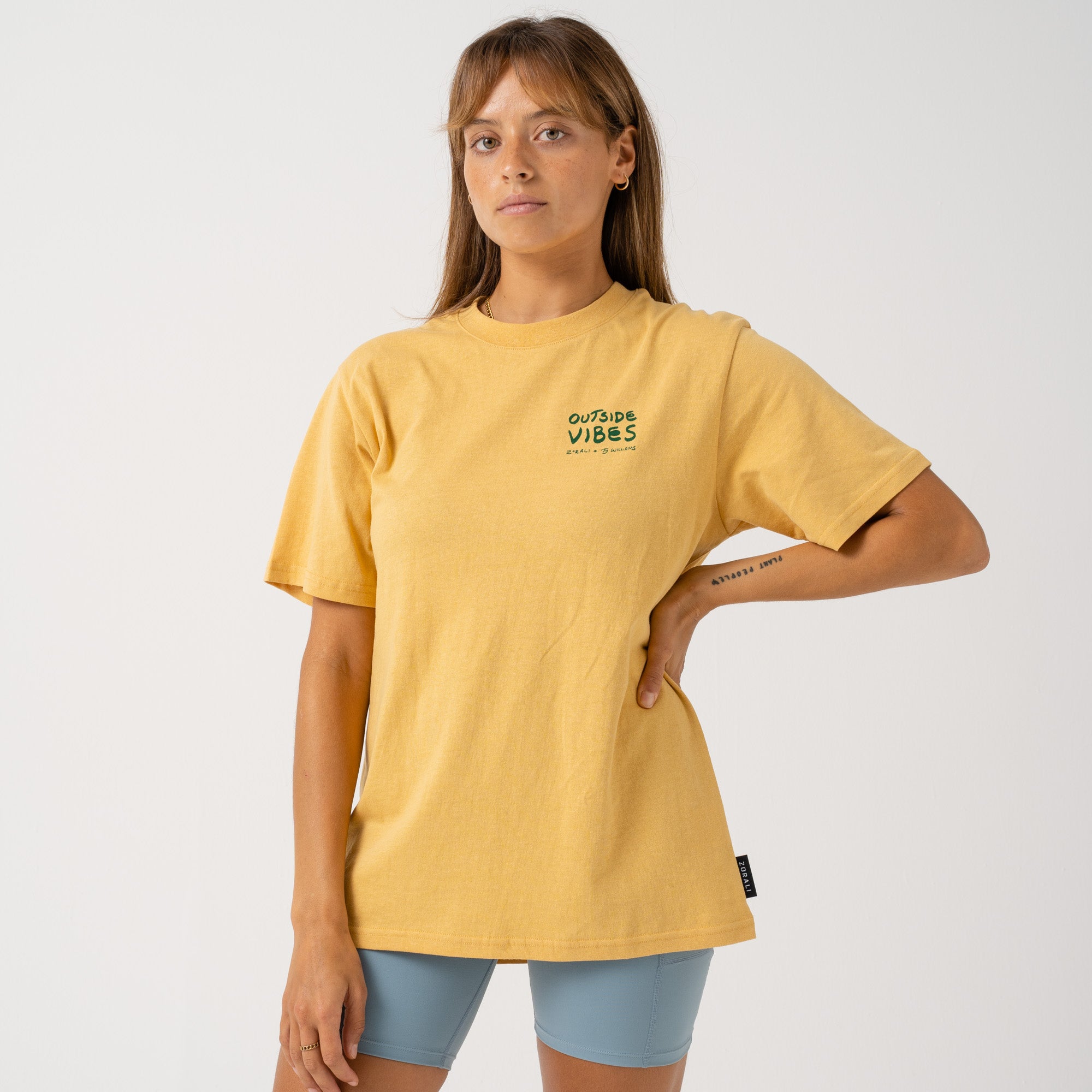 Womens Outside Vibes T-Shirt Sunshine