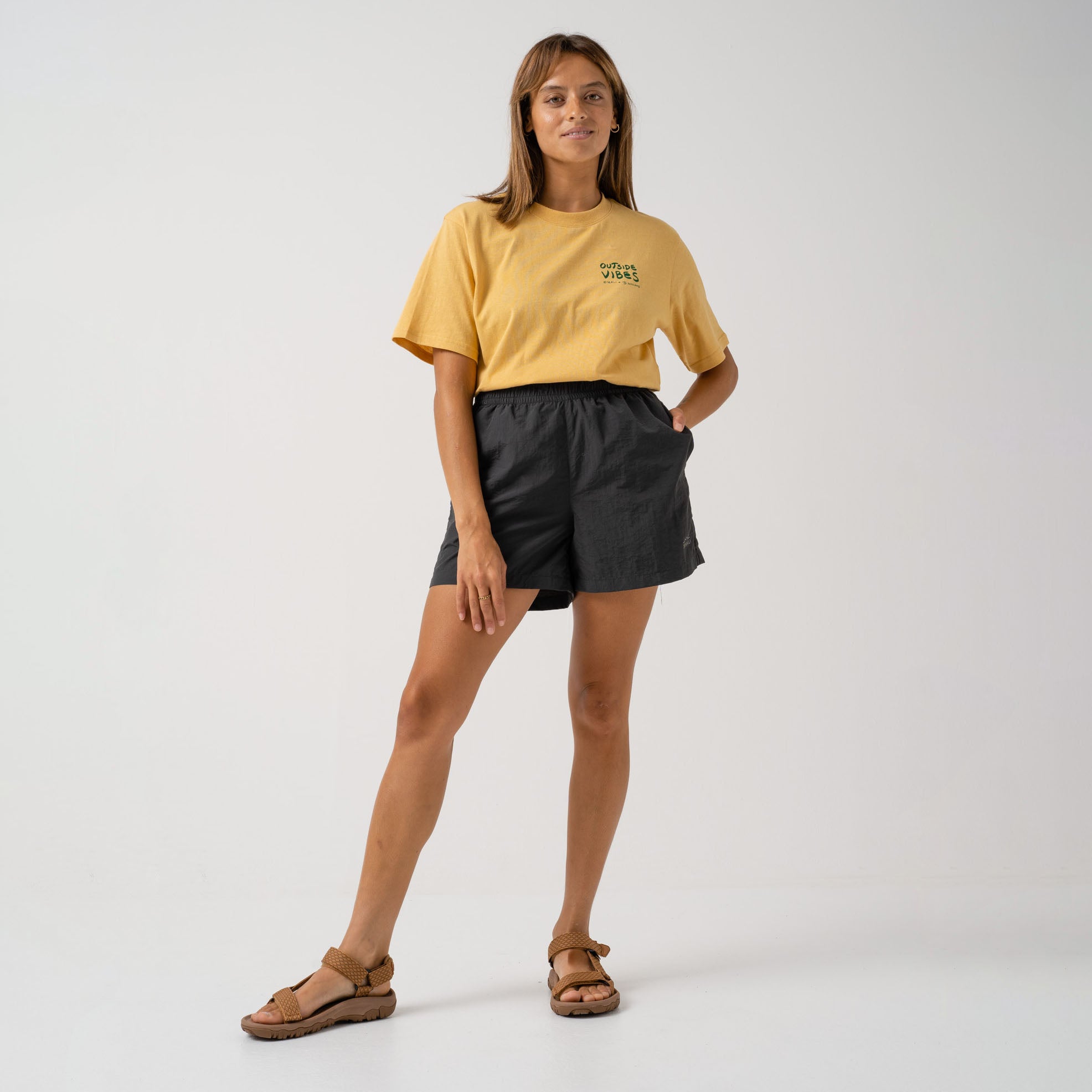 Womens Outside Vibes T-Shirt Sunshine