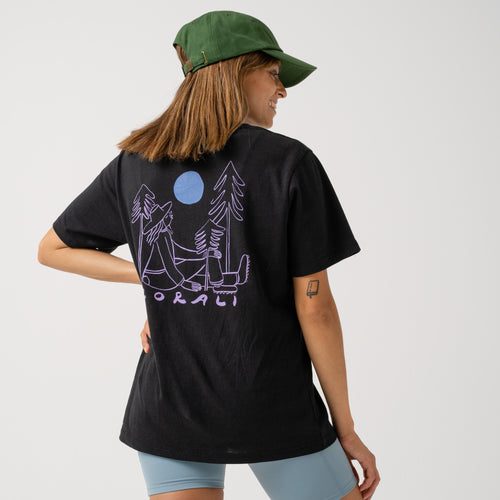 Womens Rest in Nature T-Shirt Charcoal