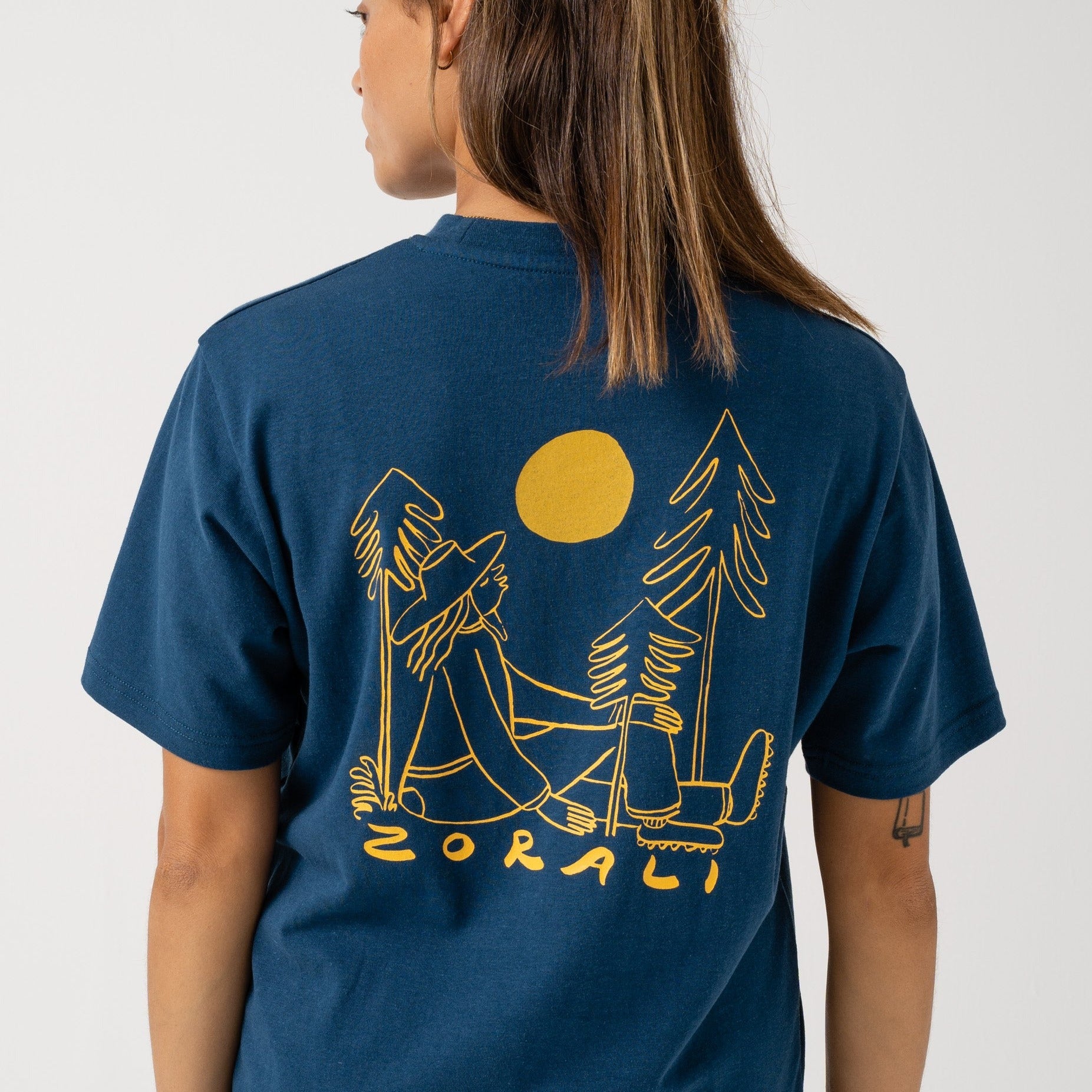Womens Rest in Nature T-Shirt Indigo