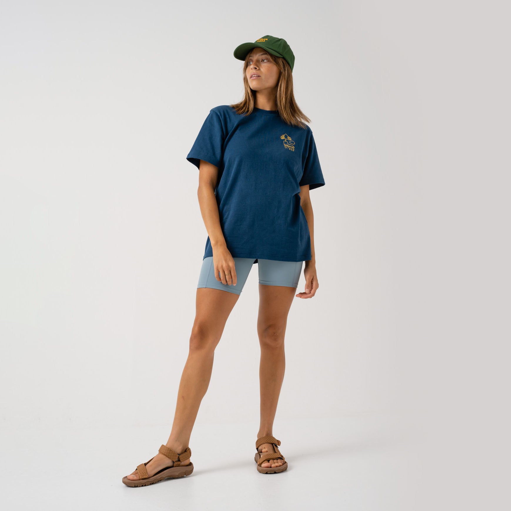 Womens Rest in Nature T-Shirt Indigo