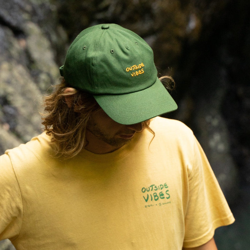 Outside Vibes Cap Forest Green