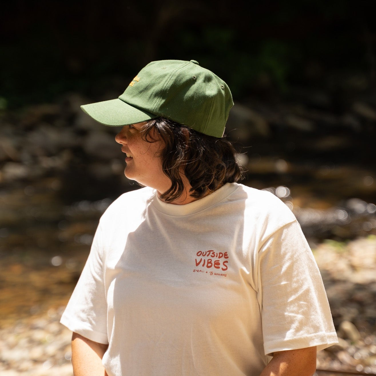 Outside Vibes Cap Forest Green