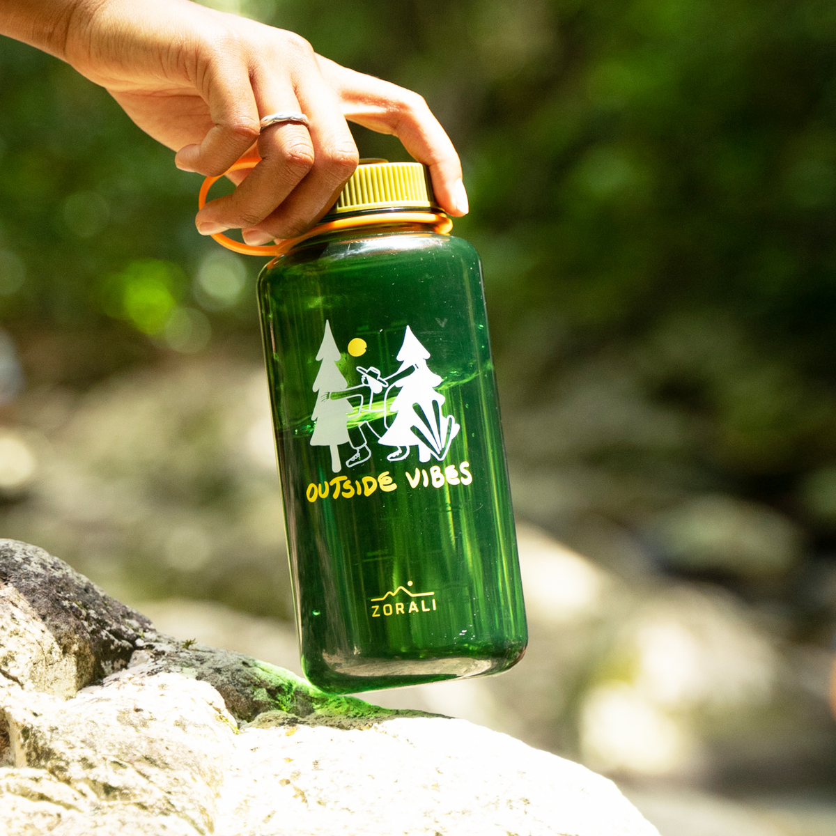 Hike Bottle Outside Vibes Forest Green