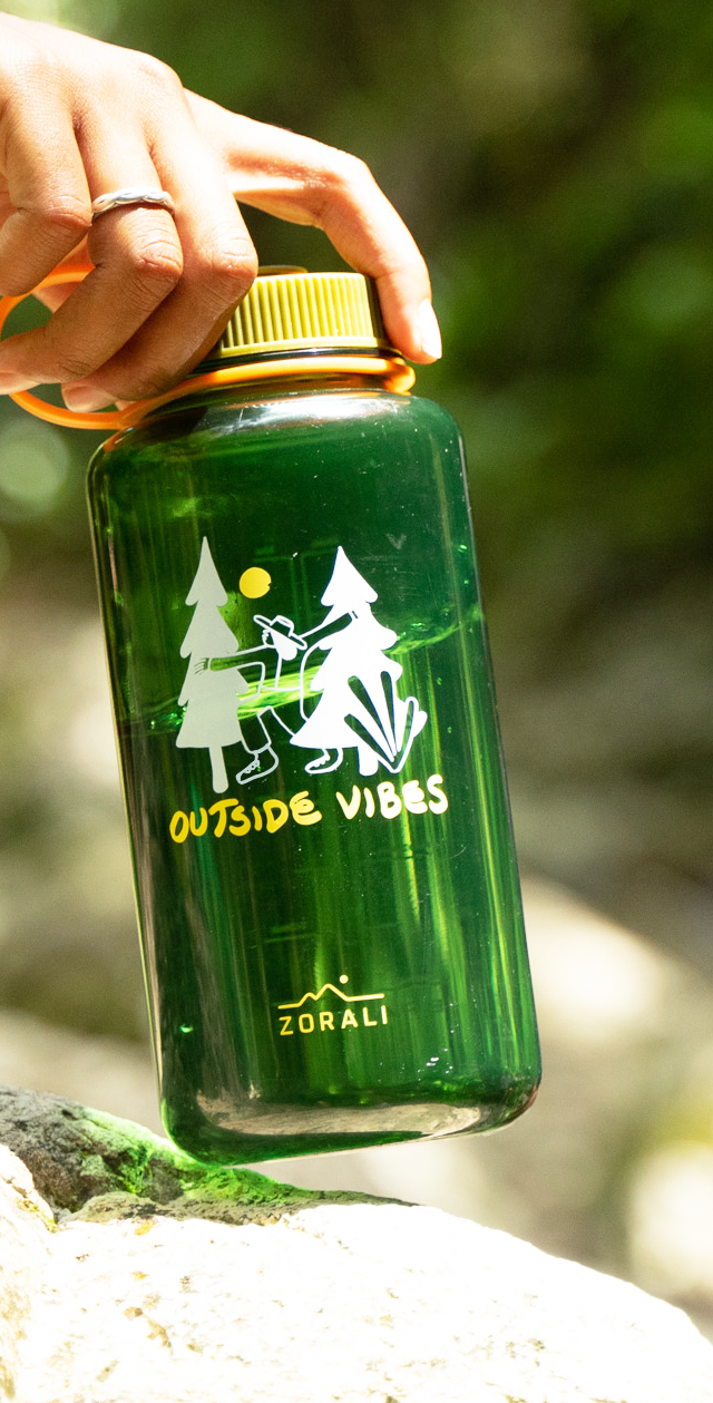 Hike Bottle Outside Vibes Forest Green