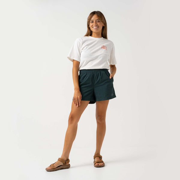 Womens Relaxed Recycled Short Forest