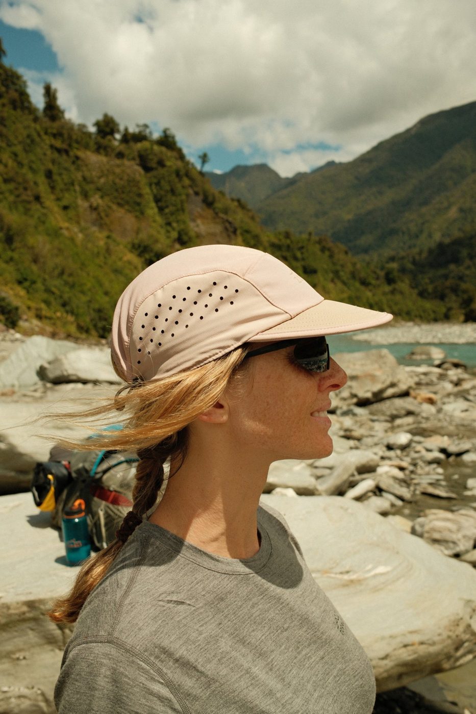 Air-Trek Cap in Pink Sand by the river