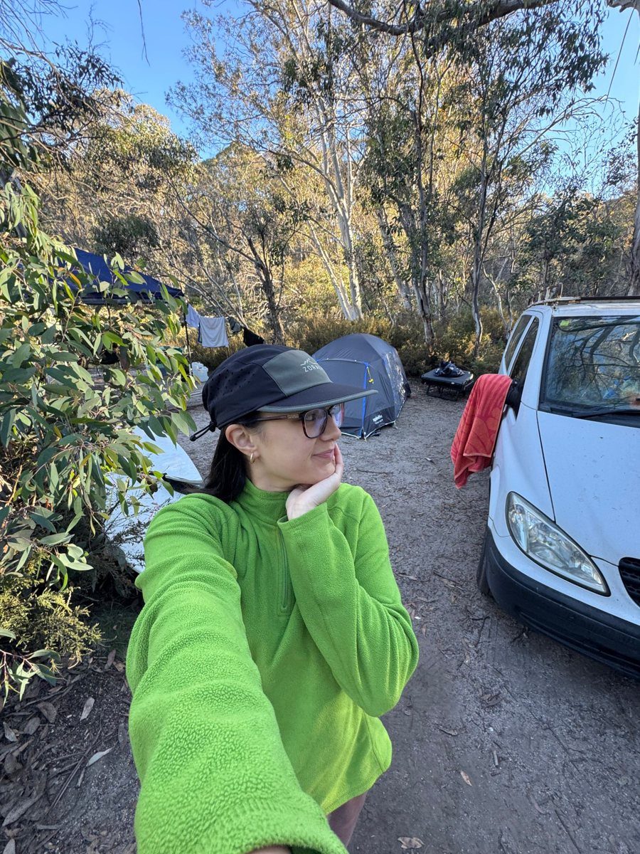 Keshia A. wearing the Air-Trek Cap